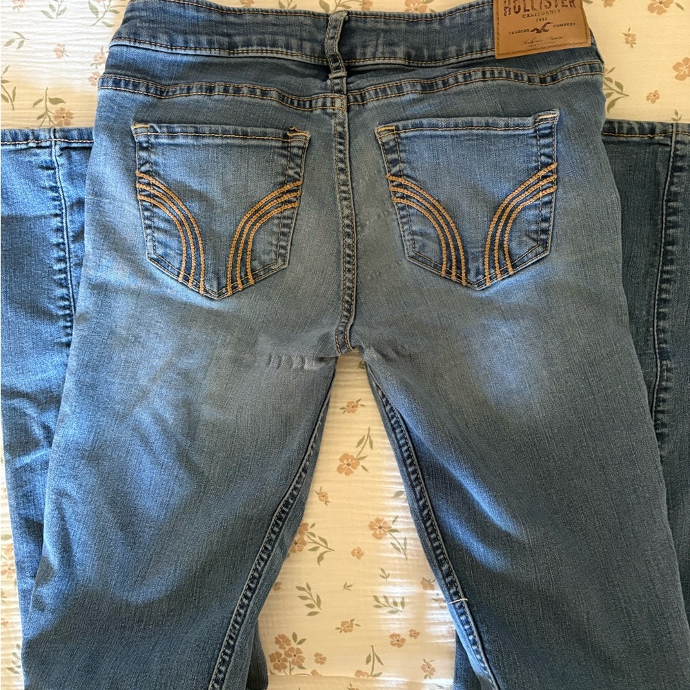 Y2K Hollister Women's Mid Blue Denim Jeans